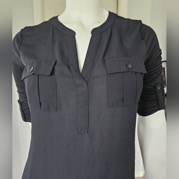 EUC Size Small INC International Concepts Black Blouse - Picture 6 of 9